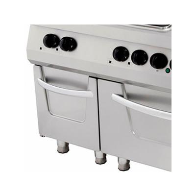 Maxima Sporák Premium - 6 hořáků - elektrický - tříplotýnkový - s troubou - hloubka 90 cm |  09398526